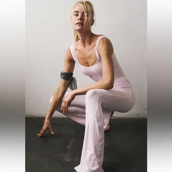 NWOT! FP Free People Movement Good Karma Flared Onesie Sz XS/S - Picture 2 of 8